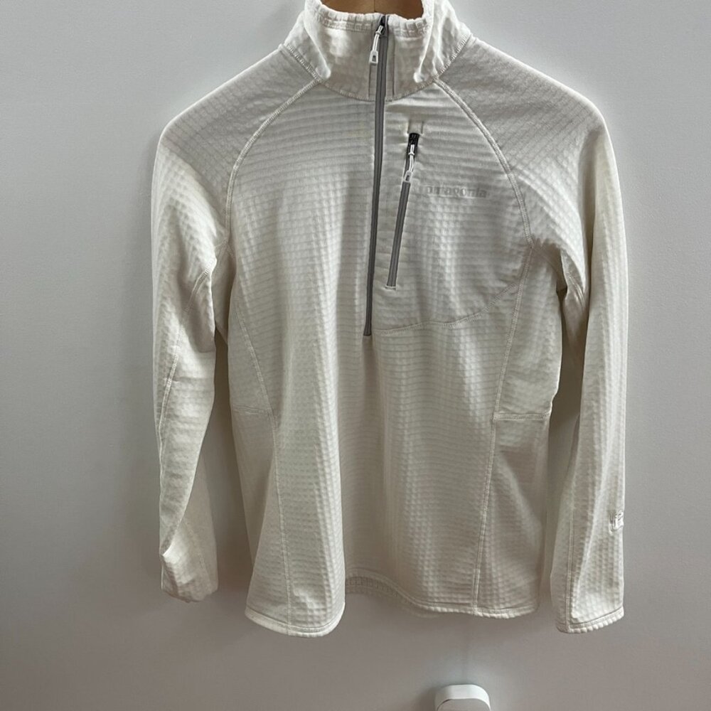 Patagonia W's R1® Pullover Off White Size Small